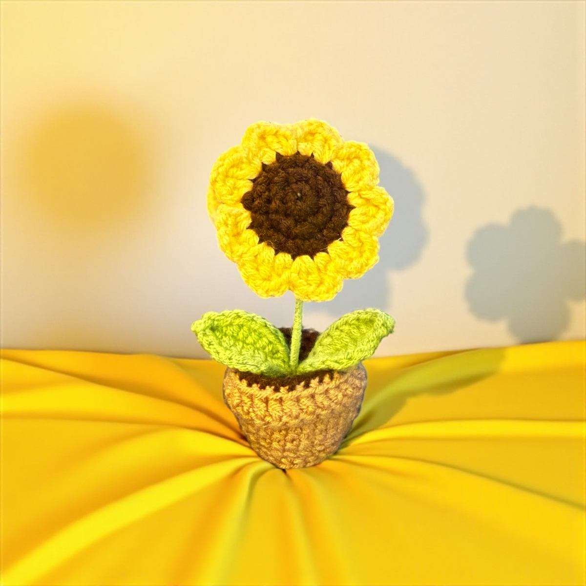 Crochet sunflowers
