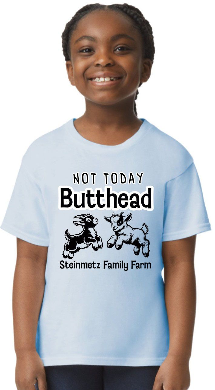Kids- Not Today Butthead Short Sleeve Shirt