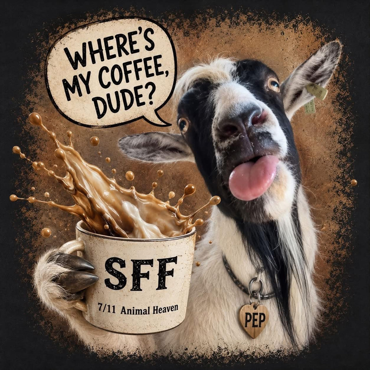 Pep: "Dude Where's My Coffee" Shirt