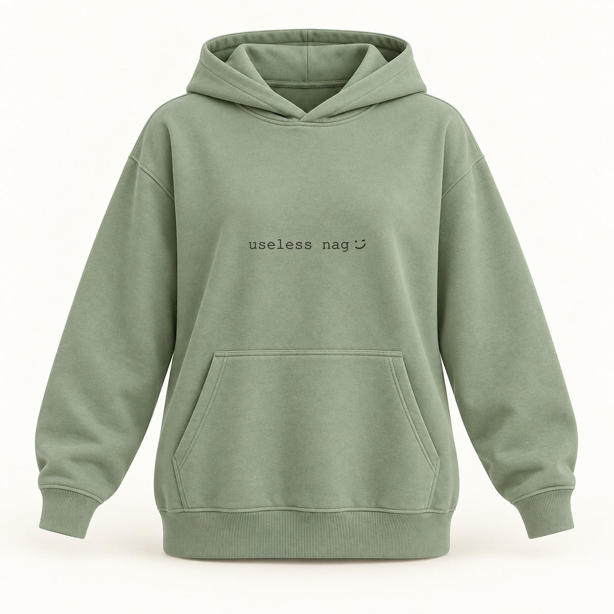 useless nag hoodie in sage